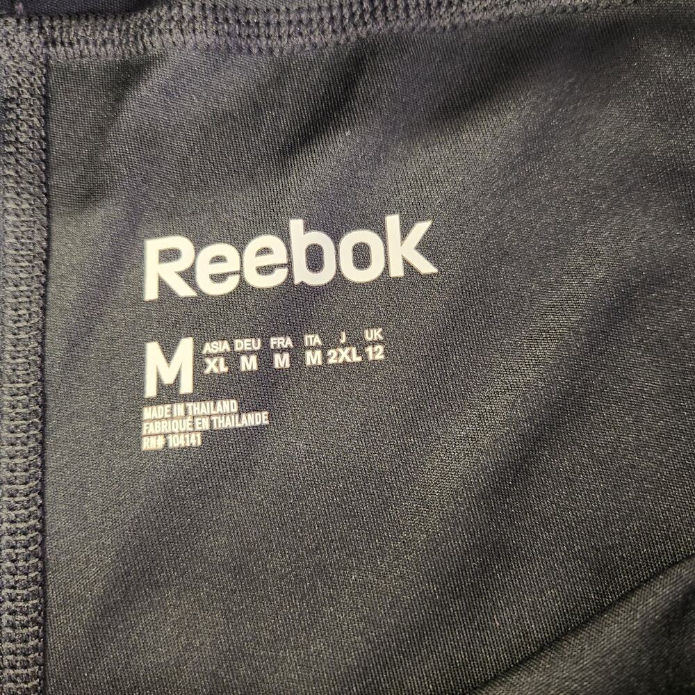REEBOK Playdry Shorts Womens M Black Gym Activewear Fitness Workout Athleisure - Picture 5 of 10